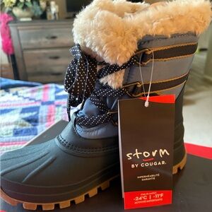 Cougar Storm Winter Boots - Black and Tan